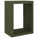 Vidaxl haardhoutrek 60x40x80 cm staal groen - afbeelding 2