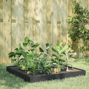 Vidaxl plantenbak verhoogd 100x100x18,5 cm staal antracietkleurig - afbeelding 1