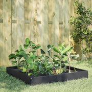 Vidaxl plantenbak verhoogd 100x100x26 cm staal antracietkleurig - afbeelding 1