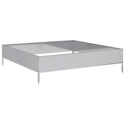 Vidaxl plantenbak verhoogd 100x100x26 cm gegalvaniseerd staal