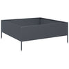 Vidaxl plantenbak verhoogd 100x100x25 cm staal antracietkleurig