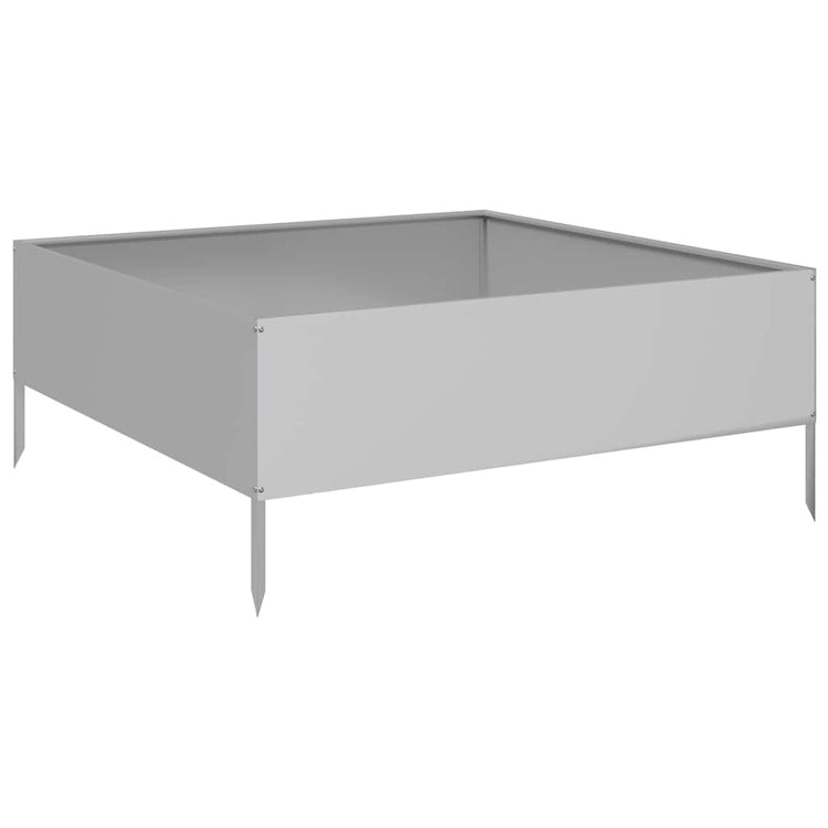 Vidaxl plantenbak verhoogd 100x100x41 cm gegalvaniseerd staal