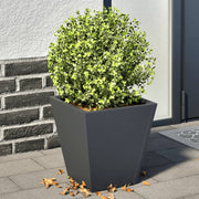 Vidaxl plantenbakken 2 st 30x30x30 cm staal antracietkleurig - afbeelding 1