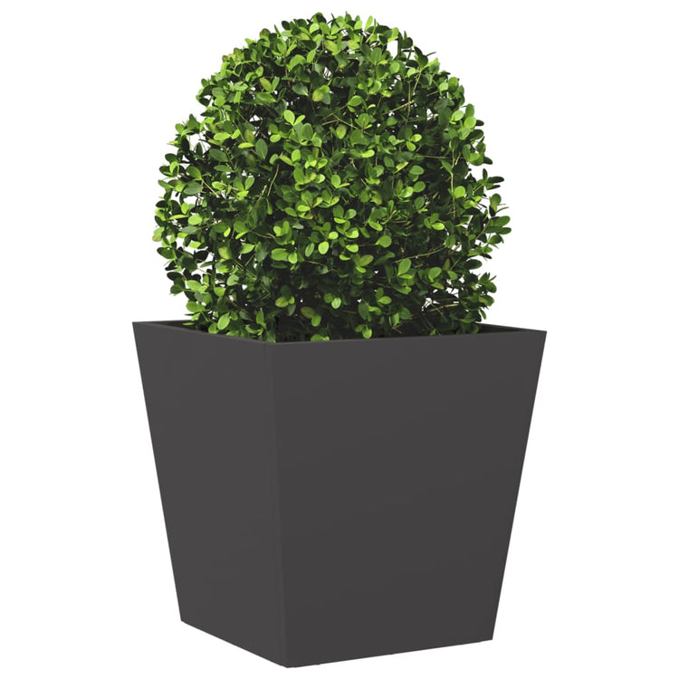Vidaxl plantenbak 40x40x40 cm staal zwart