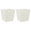 Vidaxl plantenbakken 2 st 40x40x40 cm staal wit
