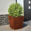 Vidaxl plantenbakken 2 st 40x40x40 cm weervast staal