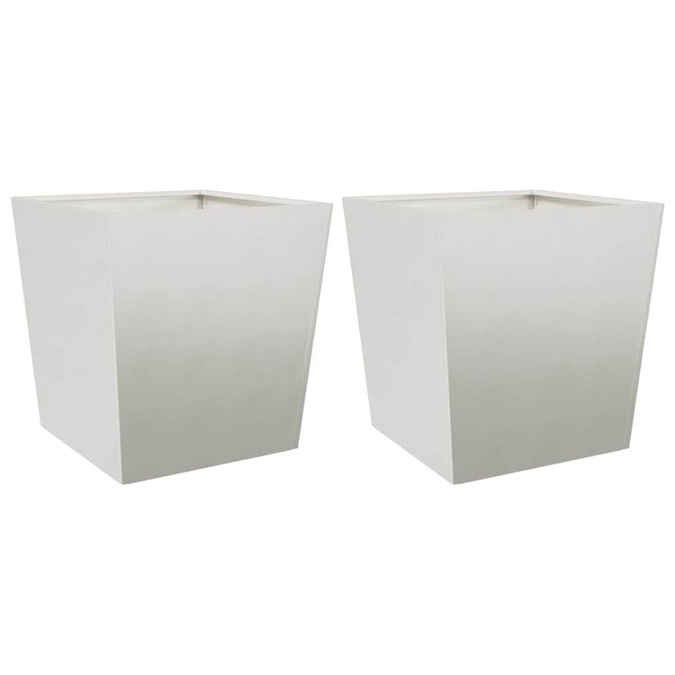 Vidaxl plantenbakken 2 st 50x50x50 cm roestvrij staal