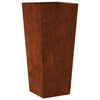 Vidaxl plantenbak 35x35x75 cm weervast staal