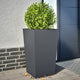 Vidaxl plantenbakken 2 st 45x45x75 cm staal antracietkleurig