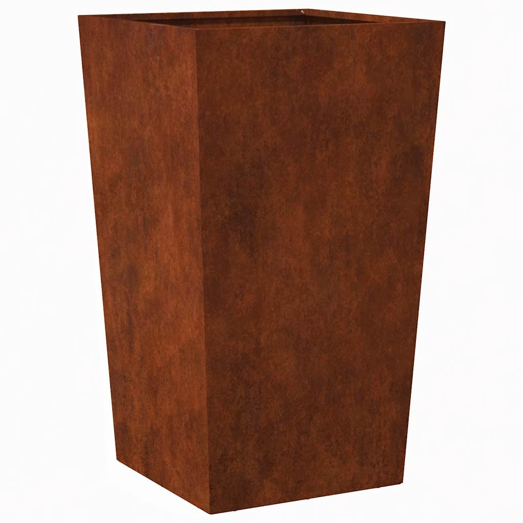 Vidaxl plantenbak 45x45x75 cm weervast staal