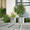 Vidaxl plantenbakken 2 st zeshoek 46x40x45 cm roestvrijstaal