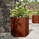 Vidaxl plantenbakken 2 st zeshoek 46x40x45 cm weervast staal
