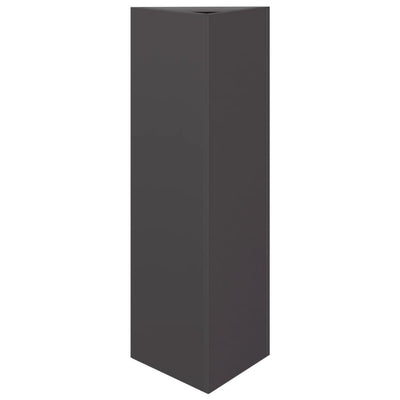 Vidaxl plantenbak driehoek 30x26x75 cm staal zwart