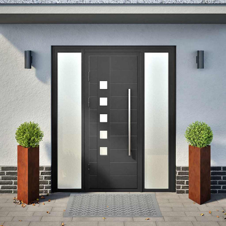 Vidaxl plantenbakken 2 st driehoekig 30x26x75 cm weervast staal