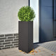 Vidaxl plantenbakken 2 st driehoek 40x34,5x75 cm staal zwart