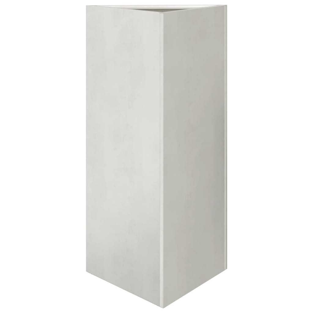 Vidaxl plantenbak driehoek 40x34,5x75 cm roestvrij staal
