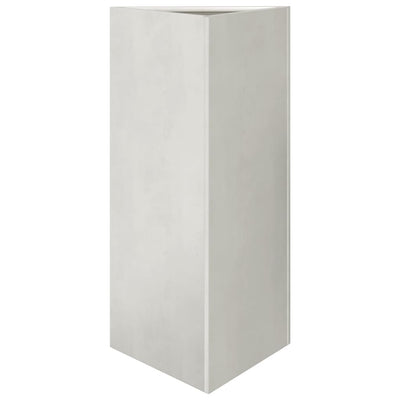Vidaxl plantenbak driehoek 40x34,5x75 cm roestvrij staal