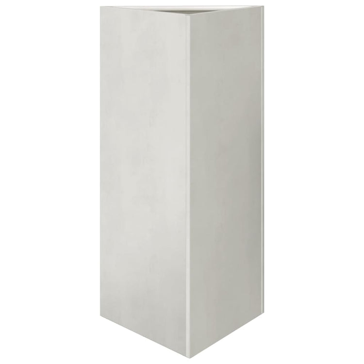 Vidaxl plantenbak driehoek 40x34,5x75 cm roestvrij staal