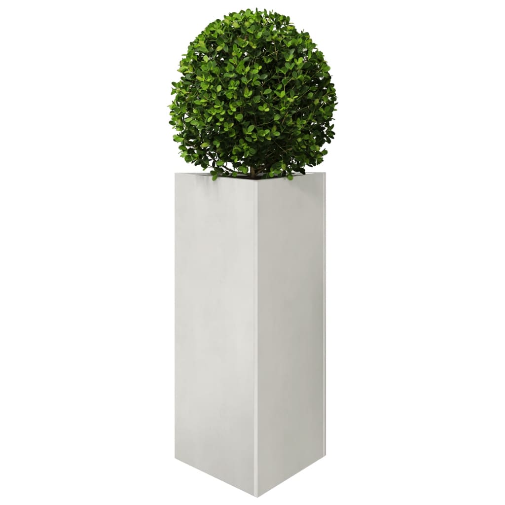 Vidaxl plantenbak driehoek 40x34,5x75 cm roestvrij staal