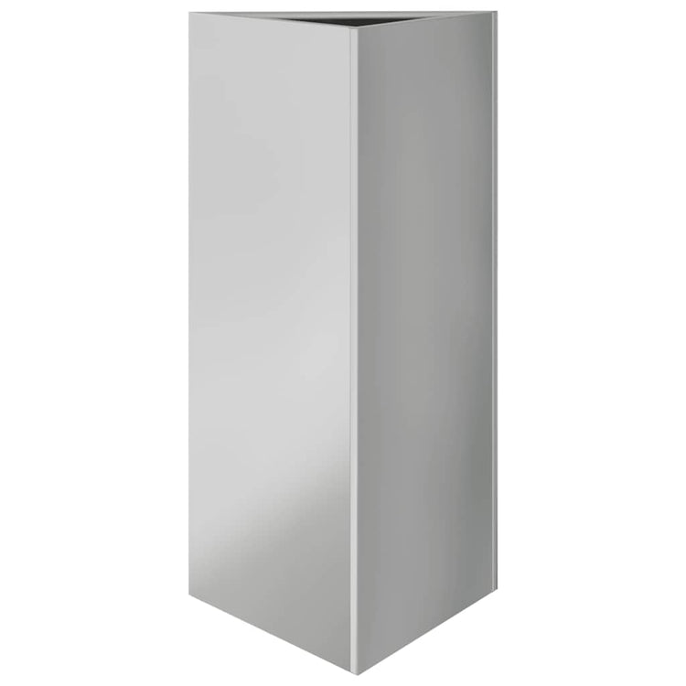 Vidaxl plantenbak driehoek 40x34,5x75 cm gegalvaniseerd staal