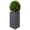 Vidaxl plantenbak driehoek 50x43x75 cm staal antracietkleurig