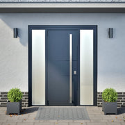 Vidaxl plantenbakken 2 st 30x30x30 cm staal antracietkleurig - afbeelding 3