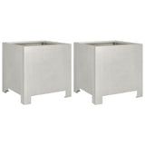 Vidaxl plantenbakken 2 st 30x30x30 cm roestvrij staal - afbeelding 2