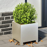 Vidaxl plantenbakken 2 st 30x30x30 cm roestvrij staal - afbeelding 1
