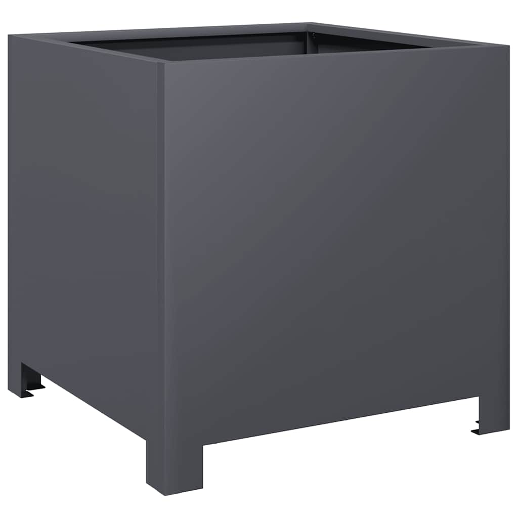 Vidaxl plantenbak 40x40x40 cm staal antracietkleurig