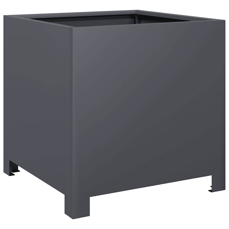 Vidaxl plantenbak 40x40x40 cm staal antracietkleurig