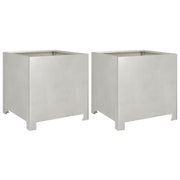 Vidaxl plantenbakken 2 st 40x40x40 cm roestvrij staal - afbeelding 2