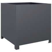 Vidaxl plantenbak 50x50x50 cm staal antracietkleurig - afbeelding 2