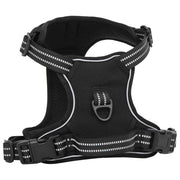 Vidaxl hondentuigje met riem en halsband verstelbaar m zwart - afbeelding 3