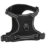 Vidaxl hondentuigje met riem en halsband verstelbaar l zwart - afbeelding 3