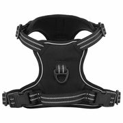 Vidaxl hondentuigje met riem en halsband verstelbaar xl zwart - afbeelding 2