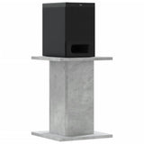 Vidaxl speakerstandaards 2 st 30x30x40 cm bewerkt hout betongrijs - afbeelding 3