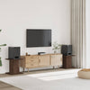 Vidaxl speakerstandaards 2 st 30x30x40 cm bewerkt hout bruin eiken