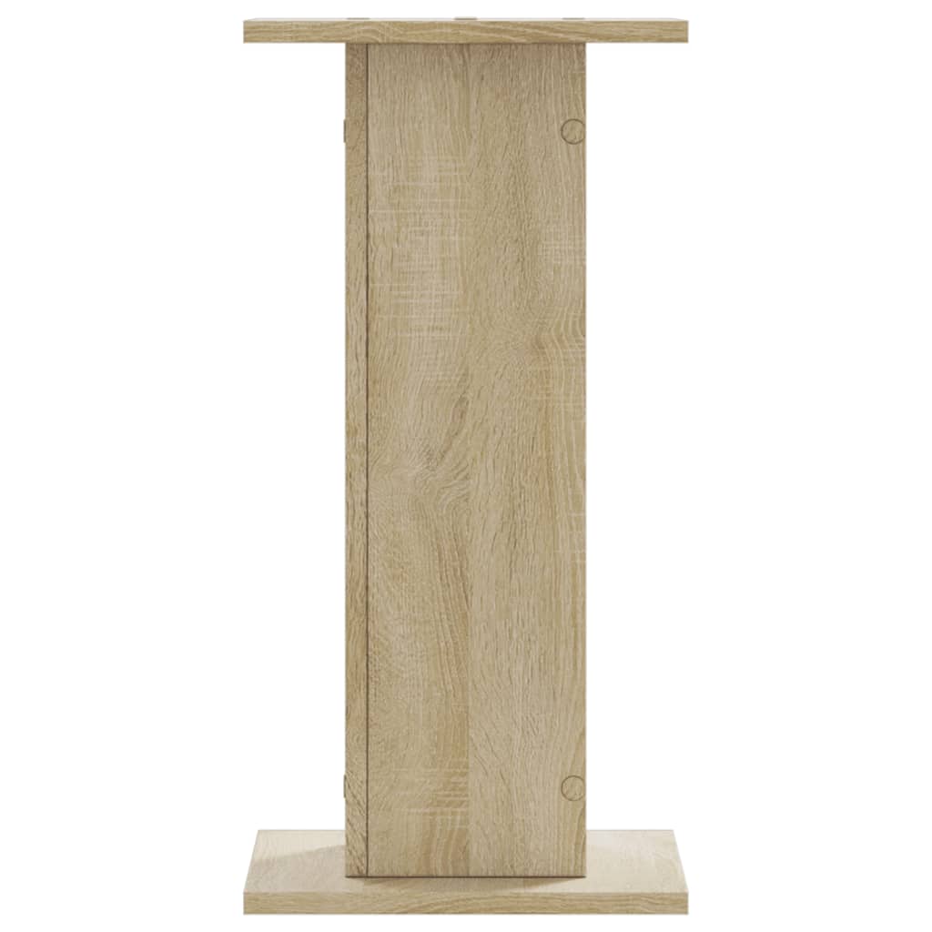 Vidaxl speakerstandaards 2 st 30x30x60 cm bewerkt hout sonoma eiken