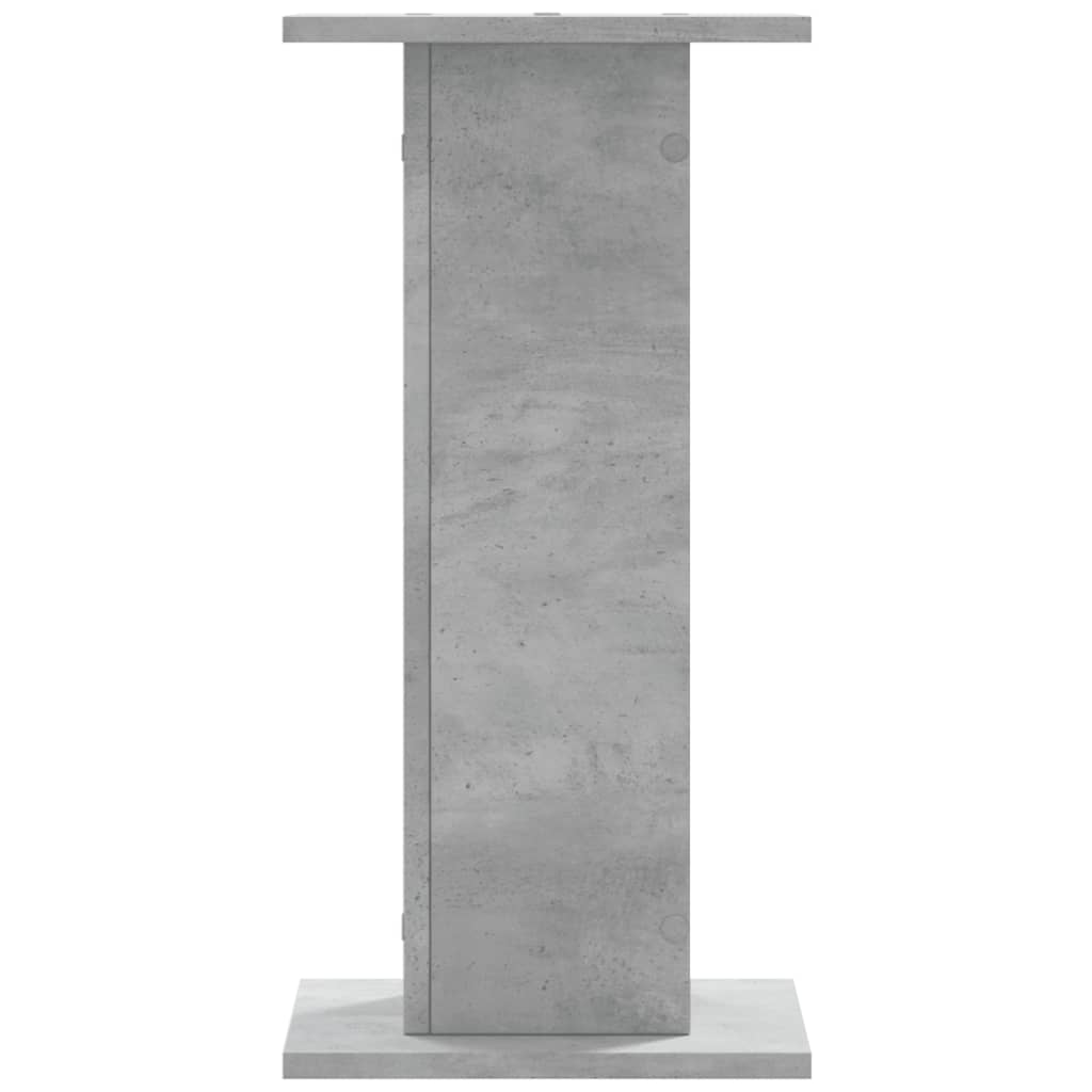 Vidaxl speakerstandaards 2 st 30x30x60 cm bewerkt hout betongrijs