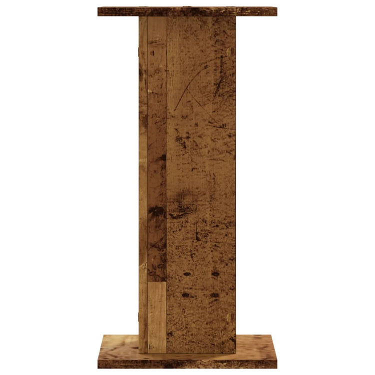 Vidaxl speakerstandaards 2 st 30x30x60 cm bewerkt hout oud houtkleurig