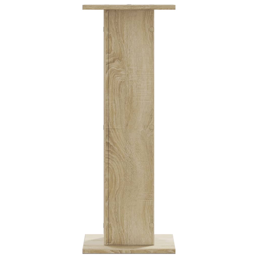 Vidaxl speakerstandaards 2 st 30x30x80 cm bewerkt hout sonoma eiken
