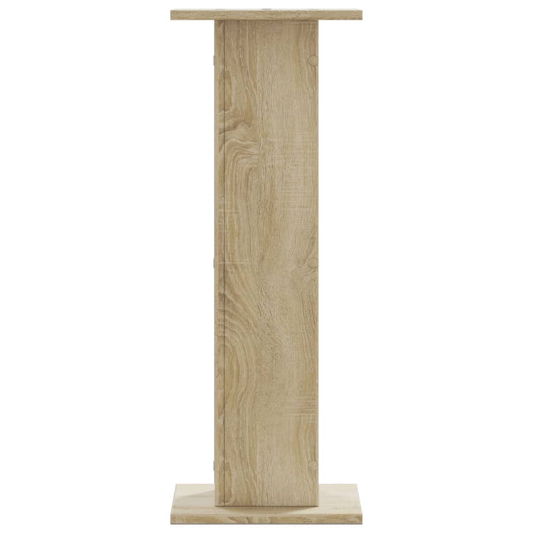 Vidaxl speakerstandaards 2 st 30x30x80 cm bewerkt hout sonoma eiken
