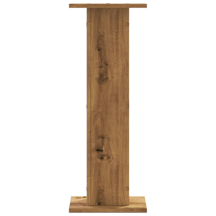 Vidaxl speakerstandaards 2 st 30x30x80 cm hout artisanaal eikenkleurig