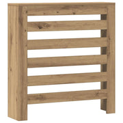 Vidaxl radiatorafdekking eiken 78 x 20 x 82 cm bewerkt hout - afbeelding 2