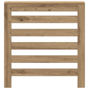 Vidaxl radiatorafdekking eiken 78 x 20 x 82 cm bewerkt hout - afbeelding 3