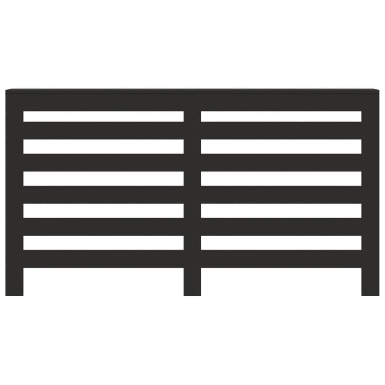 Vidaxl radiatorombouw 149x20x82 cm bewerkt hout zwart