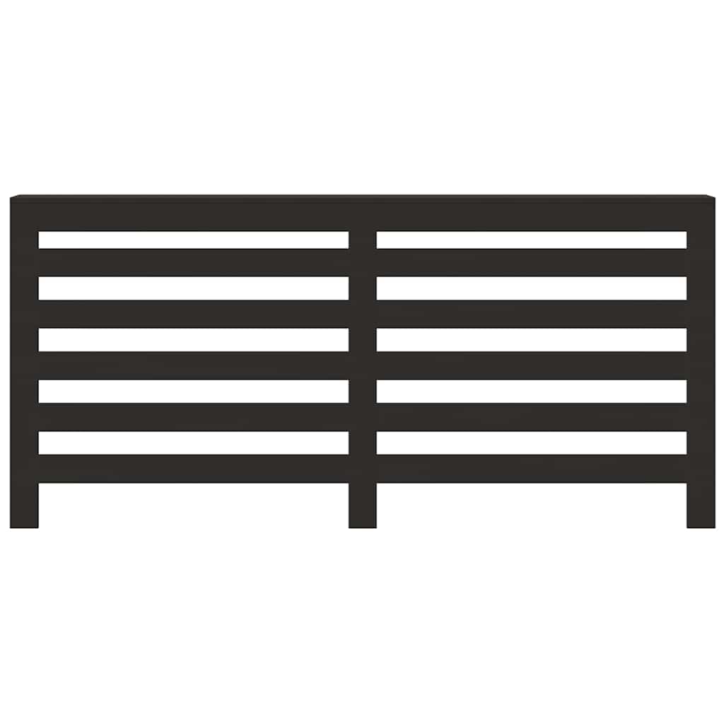 Vidaxl radiatorombouw 175x20x82 cm bewerkt hout zwart