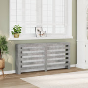 Vidaxl radiatorombouw 175x20x82 cm bewerkt hout betongrijs - afbeelding 1