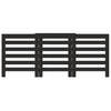 Vidaxl radiatorombouw 205x21,5x83,5 cm bewerkt hout zwart