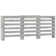 Vidaxl radiatorombouw 205x21,5x83,5 cm bewerkt hout betongrijs - afbeelding 2